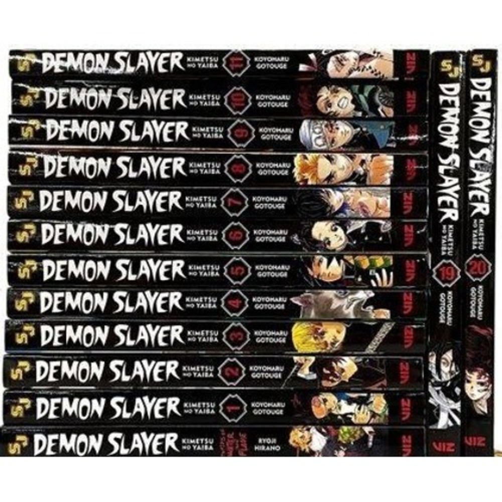 Demon Slayer Kimetsu no Yaiba Manga Lot Vol 1-11 19 20 Stories Water Flame VIZ